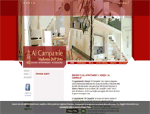 Tablet Screenshot of alcampanile-madonnadellorto.com